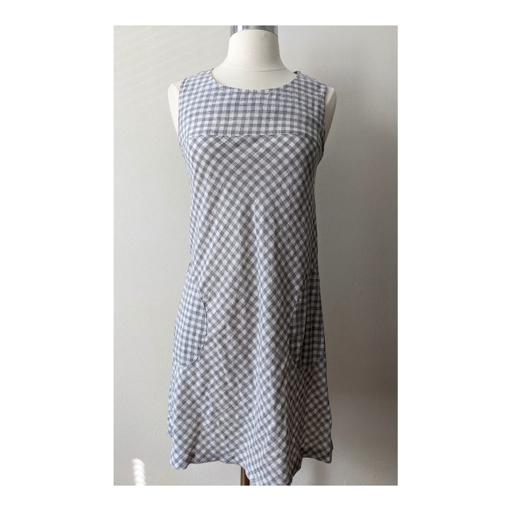 Gingham Print Summer Dress